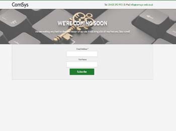 ComSys - Launch Page